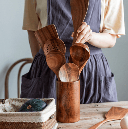 Royal Teak Utensil Organizer™