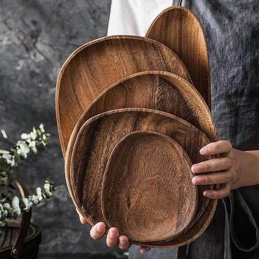 Royal Acacia Wood Platter Set™